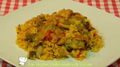 Arroz con pollo y verduras