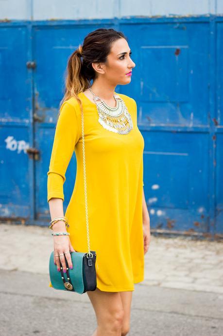 The perfect mustard dress