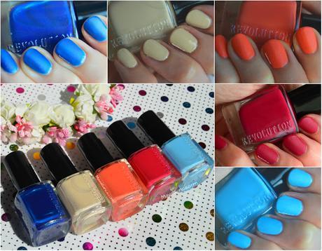 Swatches en mis uñas de esmaltes de MAKEUP REVOLUTION// MAKEUP REVOLUTION nail polishes nail swatches