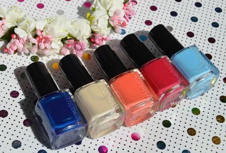 Swatches en mis uñas de esmaltes de MAKEUP REVOLUTION// MAKEUP REVOLUTION nail polishes nail swatches