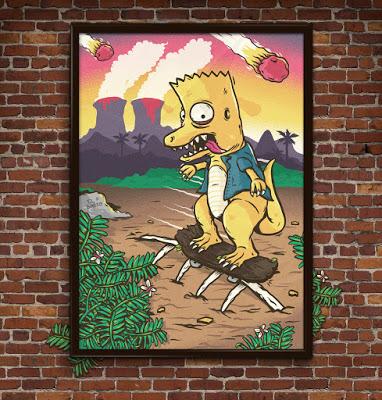 Los dinosaurios skaters de Vinicius Gut