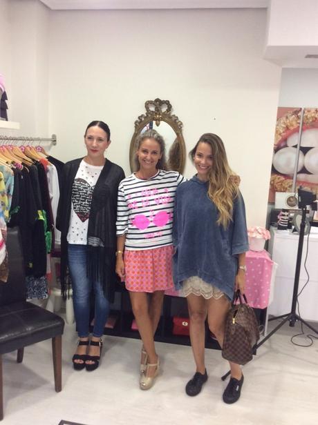 Pink Party en Bolaveri. Santoña Con las diseñadoras de Anabel Lee