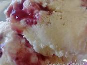 Helado queso mermelada frambuesa