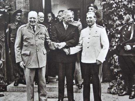 Churchill, Truman y Stalin en Potsdam