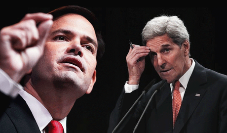 MARCO RUBIO PIDE A JOHN KERRY REUNIRSE CON DISIDENTES EN CUBA Rubio-Kerry