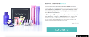 Bodybox Agosto 2015 Me Time