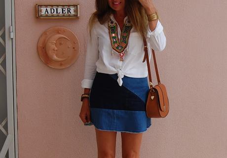 dENIM pATCHWORK + cOLLAR pAKISTANI #nOUNIFORMES