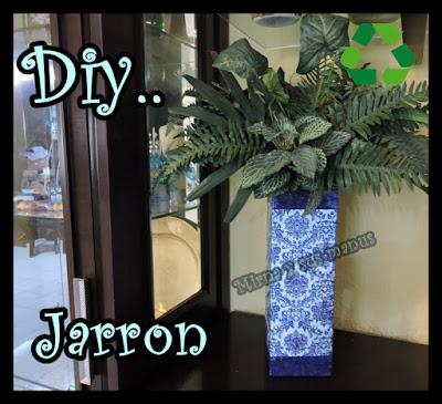 Diy. Como realizar un jarron de carton