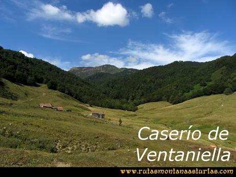 Ruta Ventaniella, Ten y Pileñes: Caserío de Ventaniella