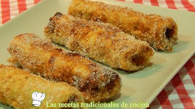 Cómo hacer rollitos de pan de molde con nocilla