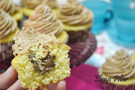 Cupcakes de coco y nutella