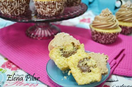 Cupcakes de coco y nutella