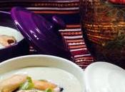 Sopa fría mejillones