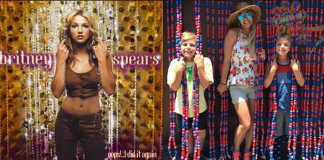 Britney Spears recrea la portada de su disco con sus hijos
