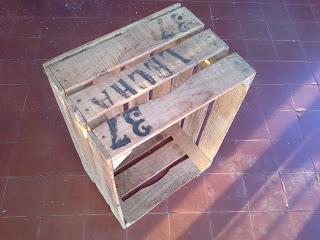 Restaurando una caja frutas Restaurando una caja frutas