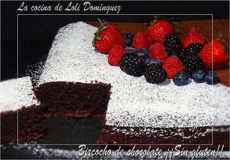 Bizcocho de chocolate ¡¡Sin gluten!!