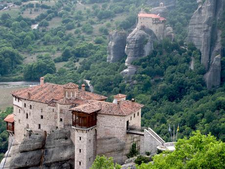 Meteora. Santa Bárbara Roussanou y San Nicolás Anapavsa