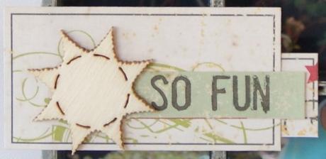 Marco de madera “So fun”