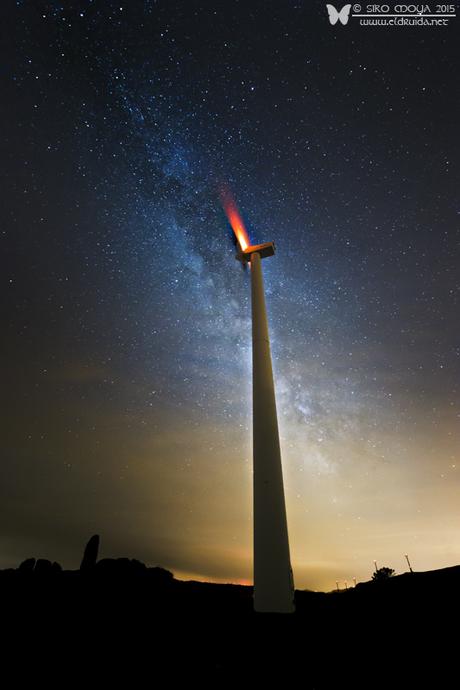 La Vía Láctea y el molino de viento/The Milky Way and the windmill
