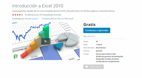 Curso Online Introducción a Excel 2010