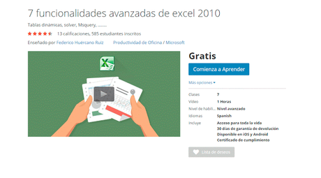 7 funcionalidades avanzadas de excel 2010