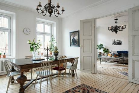 gold scandinavian interior