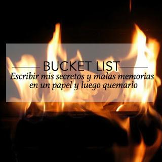 Bucket List (mitad del 2015)