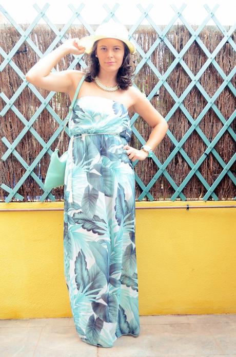 Mi vestido azul - Palms maxi dress (3)