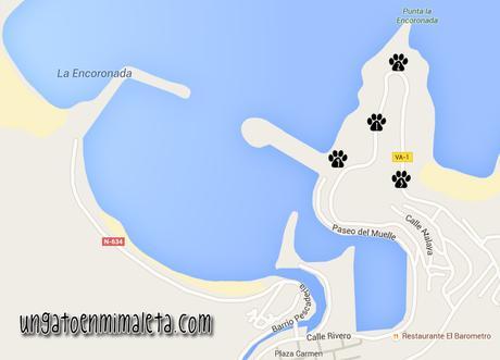 Luarca, el cementerio mas bonito de Asturias mapa ruta luarca