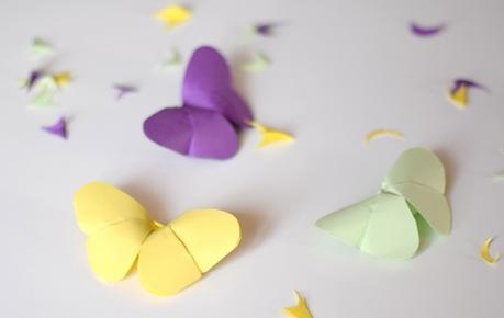 DIY. Origami butterflies