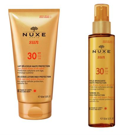 Leche dd y aceite bronceador