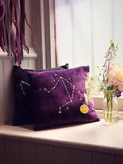 DIY: Cojines de constelaciones.