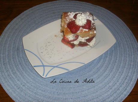 Pastel crujiente de miel