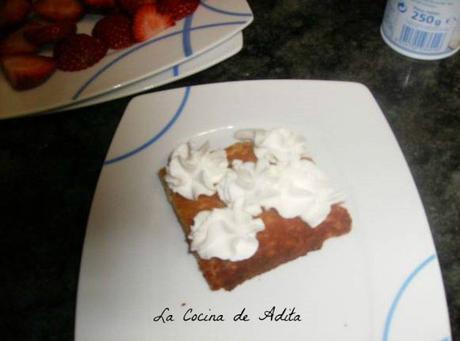 Pastel crujiente de miel