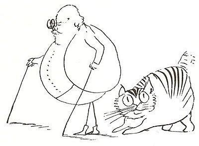 Edward Lear y Foss a una edad muy respetable