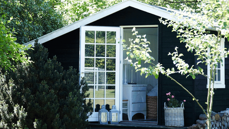 Colores neutros para una cabaña en el campo