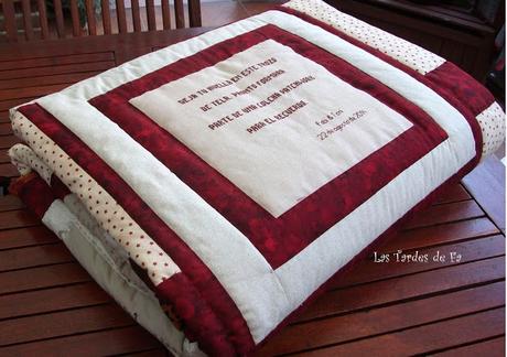 ¡¡¡¡¡He vuelto!!!! .... y ...................... ¡¡¡con la Colcha para el  Recuerdo terminada!!!!!