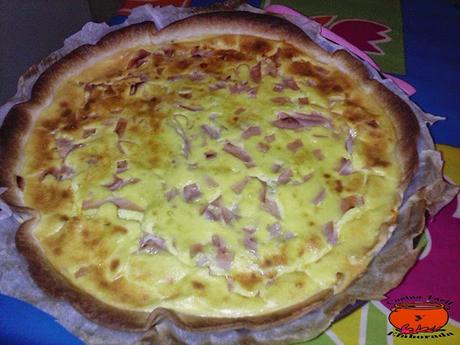 QUICHE LORRAINE DE JAMON YORK, PARMESANO Y PUERRO