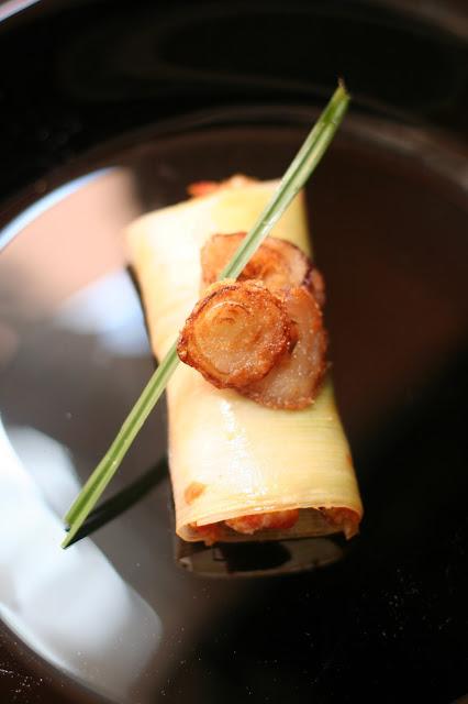 Canelones de Puerro Rellenos de Pollo y Verduras
