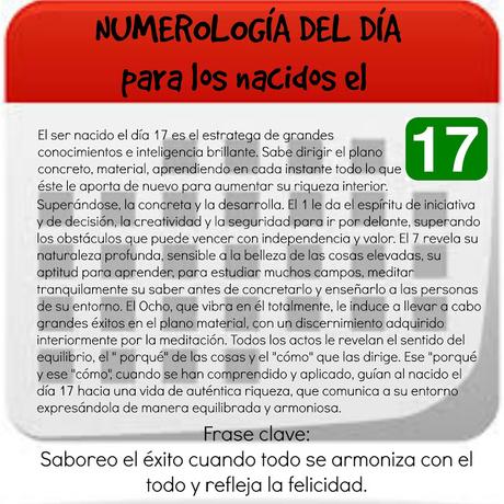 Numerología del día de nacimiento: 8, 17 y 26