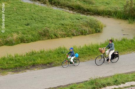 El uso de las bicicletas en Holanda