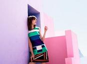 Kati Nescher luce coloridos looks para nueva editorial Harper's Bazaar