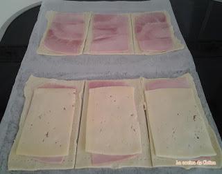 Cañas de jamón y queso