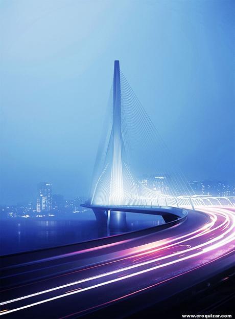 NOT-087-Zaha Hadid wins Danjiang Bridge Competition in Taiwan-2