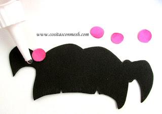 Manualidades niña boo monster inc en foami