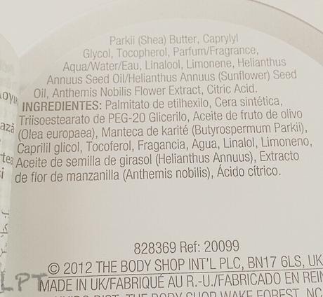 Mi opinión sobre: Bálsamo desmaquillante de camomila de The Body Shop