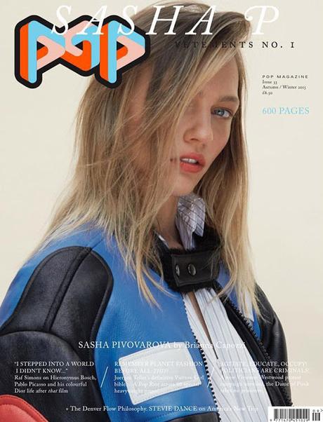 Gisele Bundchen y Sasha Pivovarova aterriza en las portadas de otoño de Pop Magazne