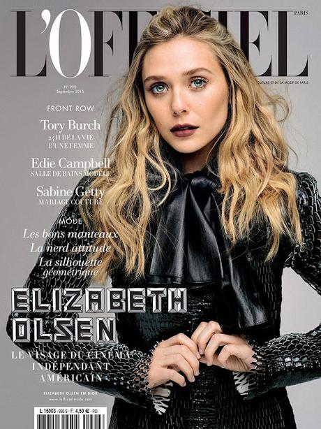 Elizabeth Olsen posa en negro Dior para L'Officiel Paris