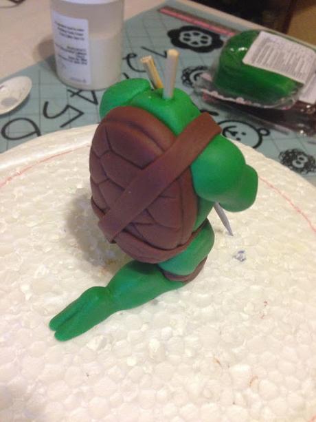 Tarta tortugas ninja con tutorial de modelado Leonardo