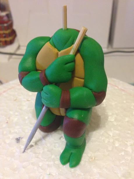 Tarta tortugas ninja con tutorial de modelado Leonardo